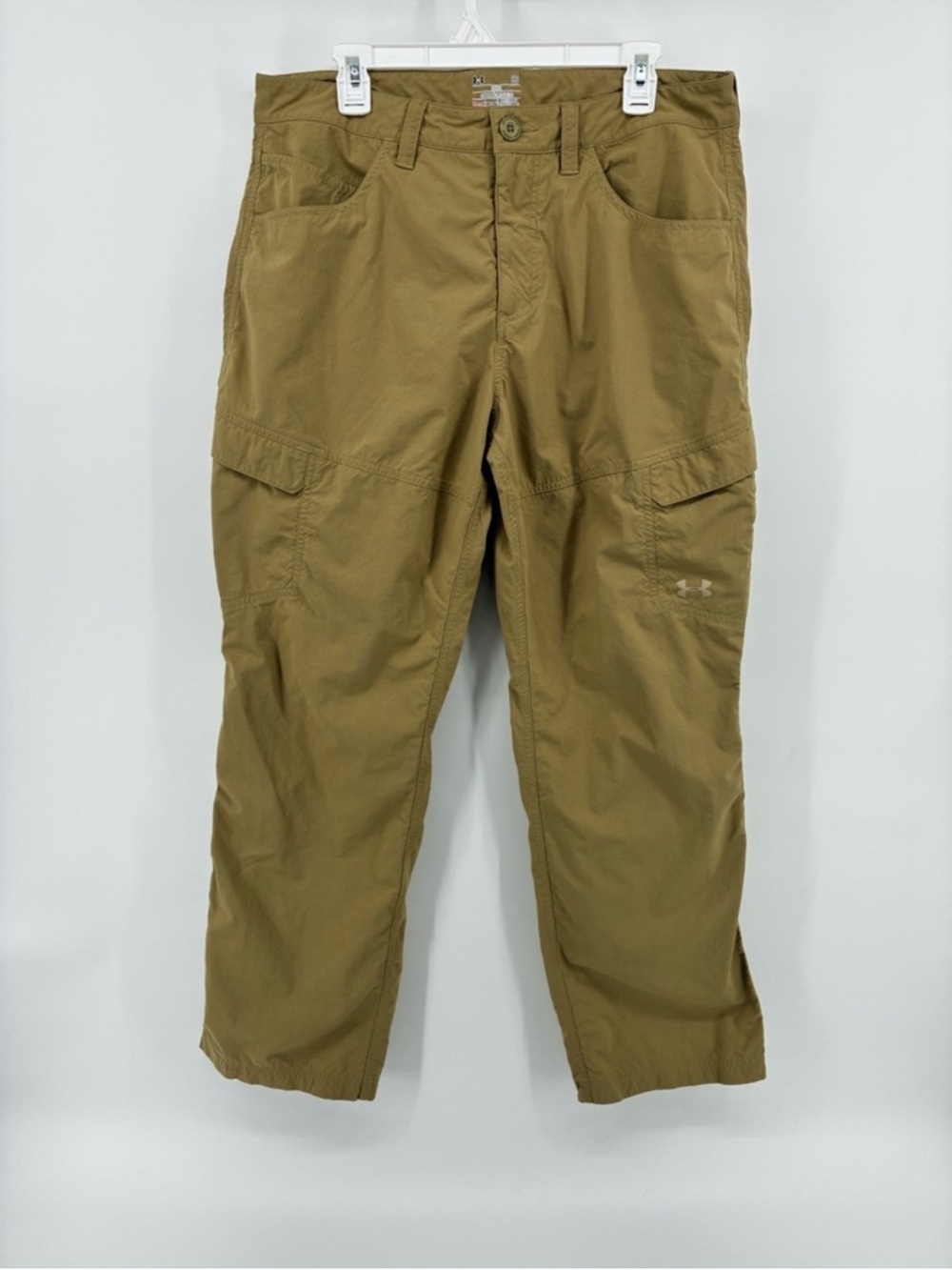 Under Armour Men's Khaki Cargo Pants Loose Fit Casual Outdoor
